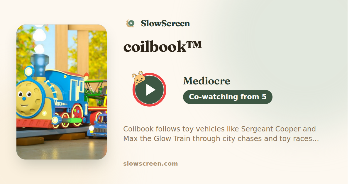 coilbook™ | Mediocre, co-watching from age 5