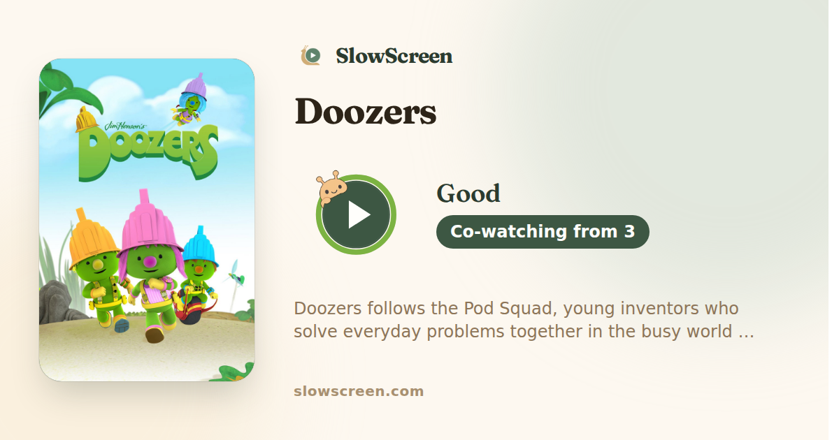 Doozers | Good, co-watching from age 3