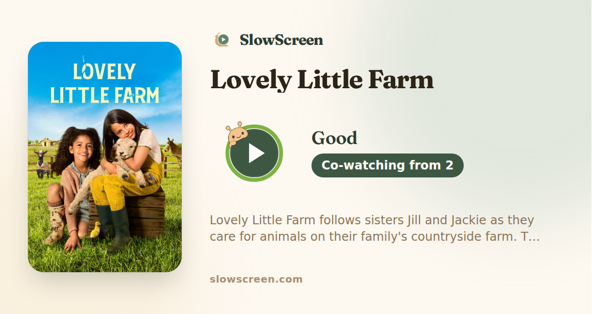 Lovely Little Farm | Good, co-watching from age 2