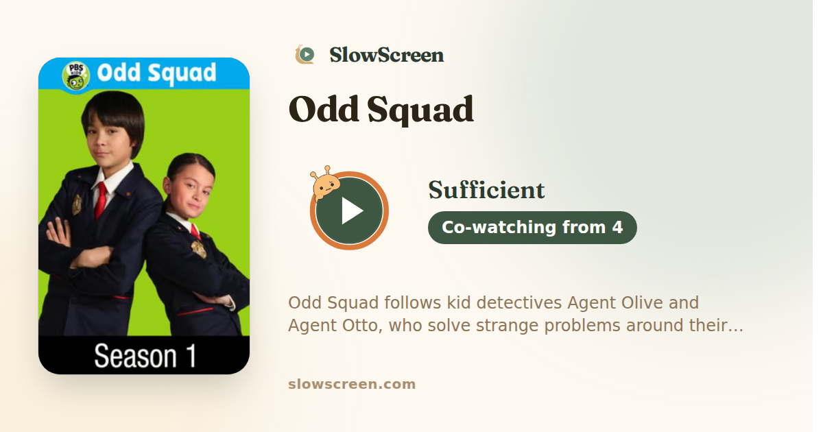 Odd Squad | Sufficient, co-watching from age 4