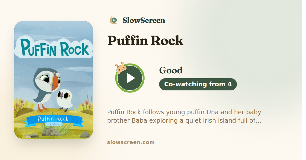 Puffin Rock | Good, co-watching from age 4