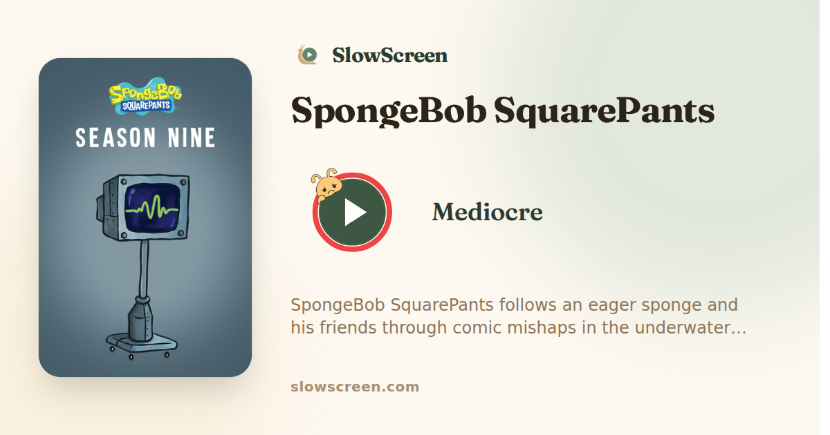 SpongeBob SquarePants | Mediocre