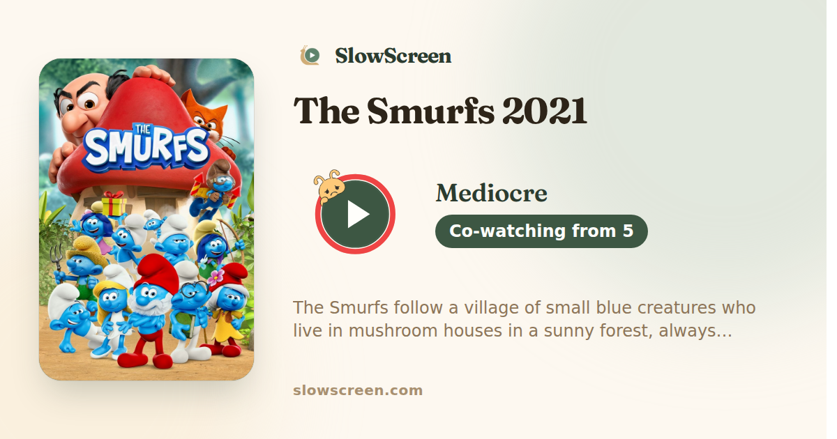 The Smurfs 2021 | Mediocre, co-watching from age 5