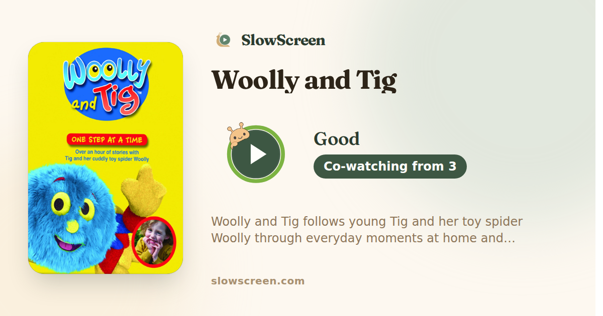 Woolly and Tig | Good, co-watching from age 3