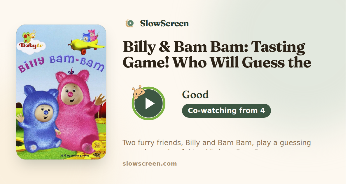Billy & Bam Bam: Tasting Game! Who Will Guess the Flavor? | Good, co-watching from age 4
