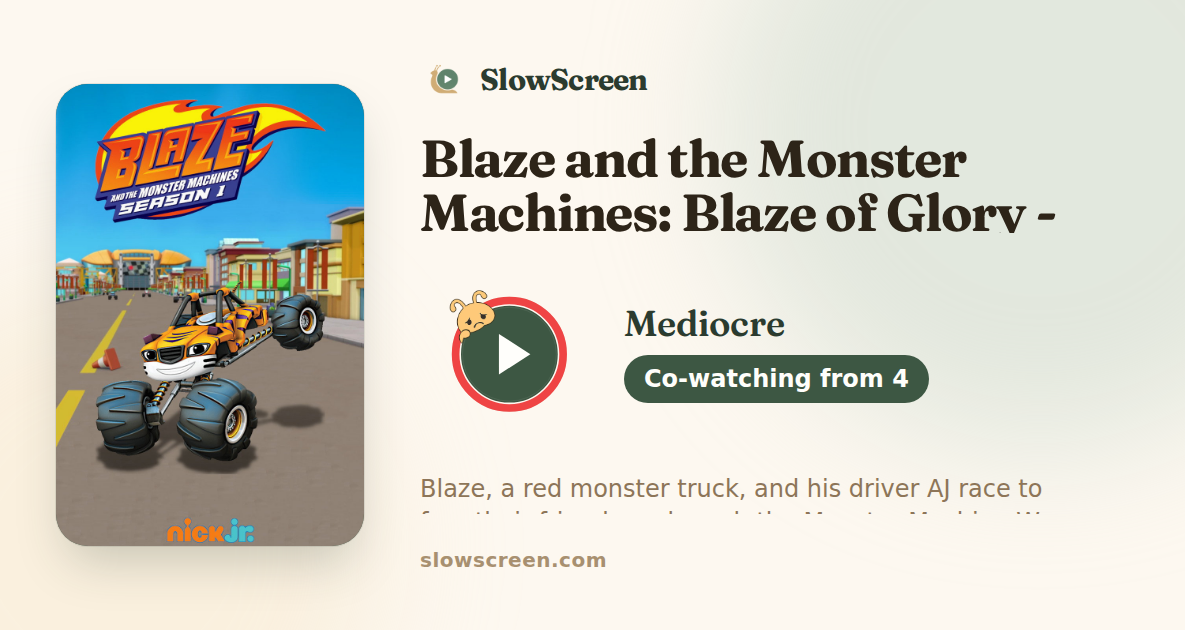Blaze and the Monster Machines: Blaze of Glory - Part 2 | Mediocre, co-watching from age 4