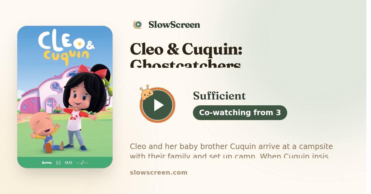 Cleo & Cuquin: Ghostcatchers | Sufficient, co-watching from age 3