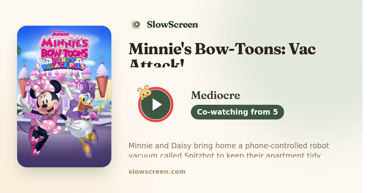 Minnie's Bow-Toons: Vac Attack! | Mediocre, co-watching from age 5