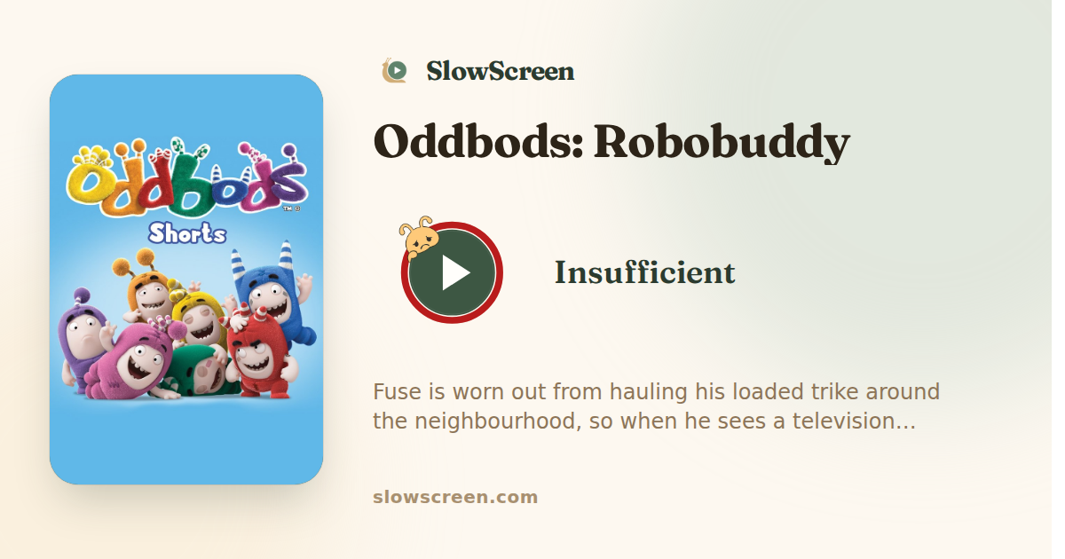 Oddbods: Robobuddy | Insufficient