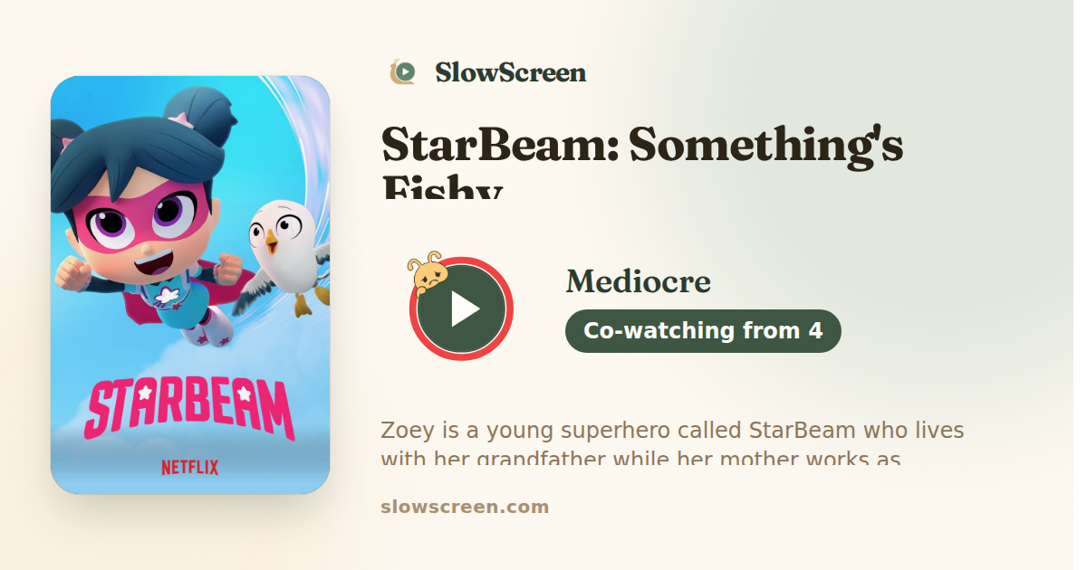 StarBeam: Something's Fishy | Mediocre, co-watching from age 4