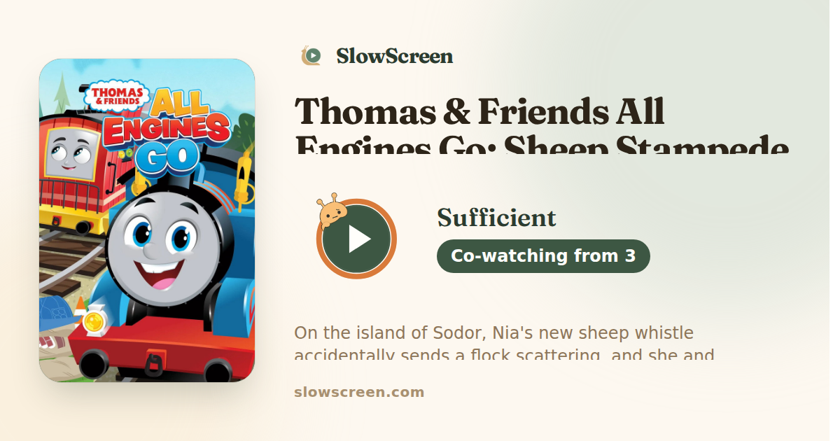 Thomas & Friends All Engines Go: Sheep Stampede | Sufficient, co-watching from age 3