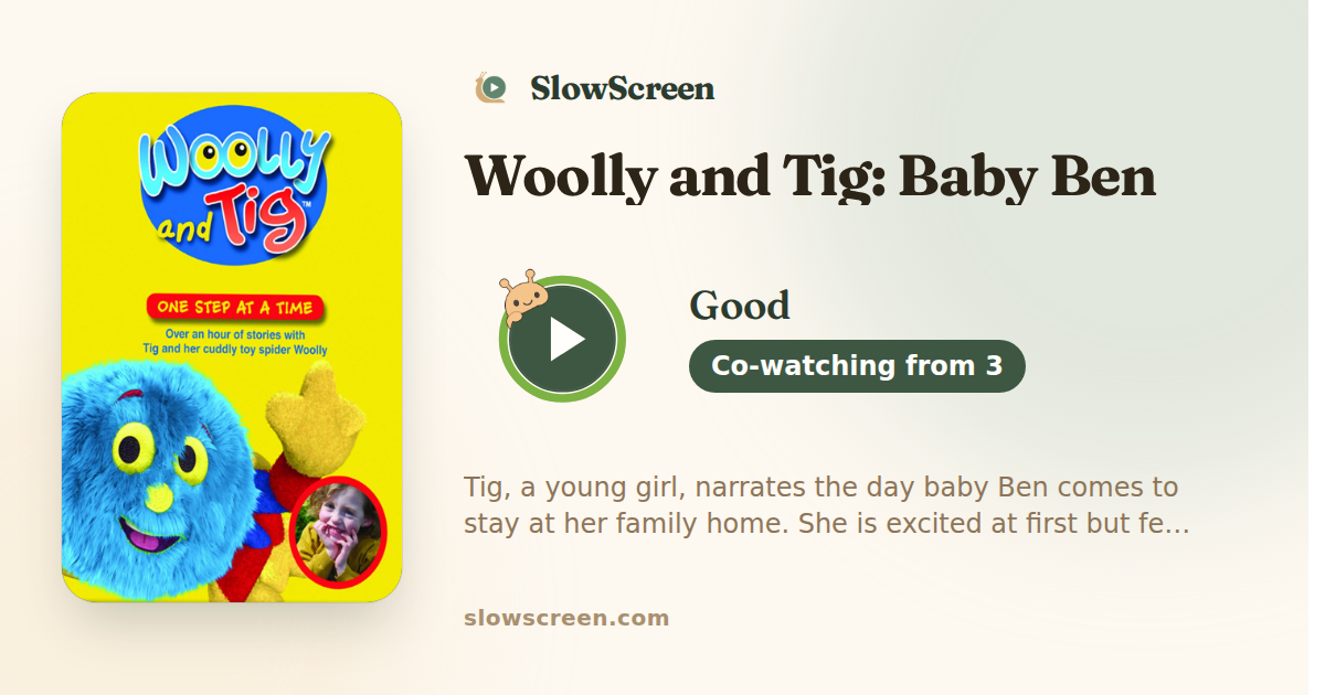 Woolly and Tig: Baby Ben | Good, co-watching from age 3